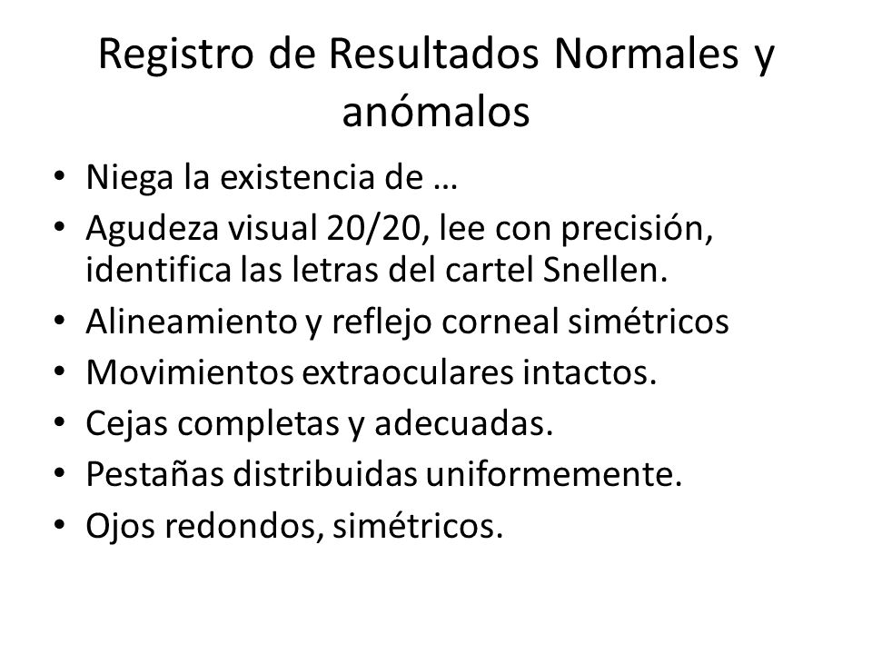 agudeza visual resultados normales de diabetes